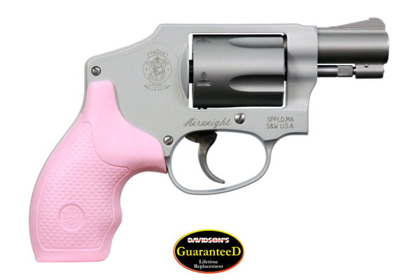 Smith & Wesson 642 38 Special Pink & Black Grips